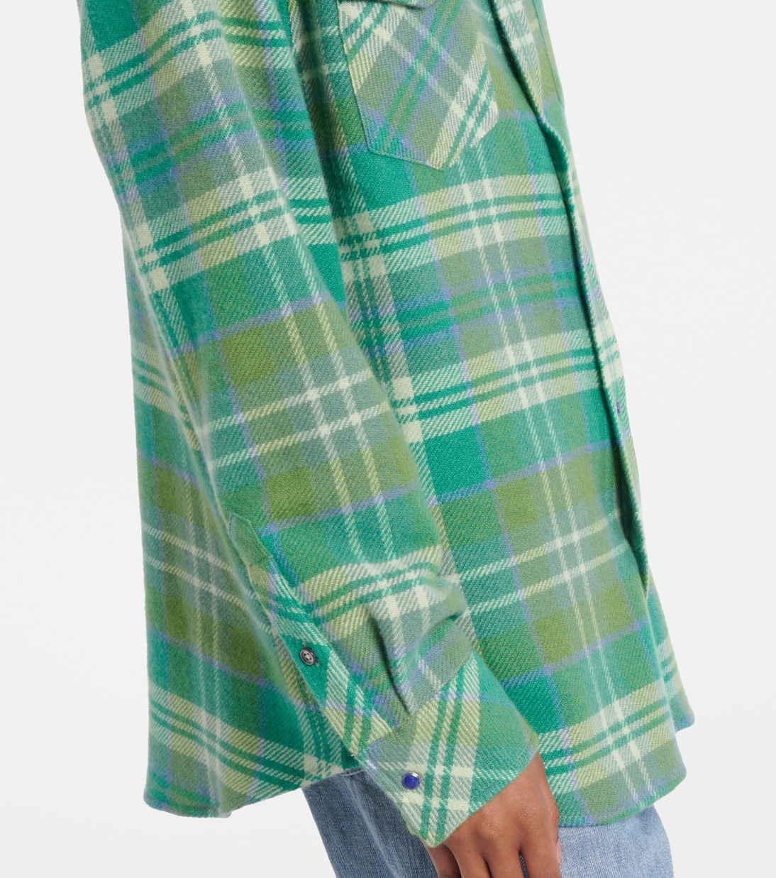 Camicia Hero in cashmere a quadri | God's True Cashmere