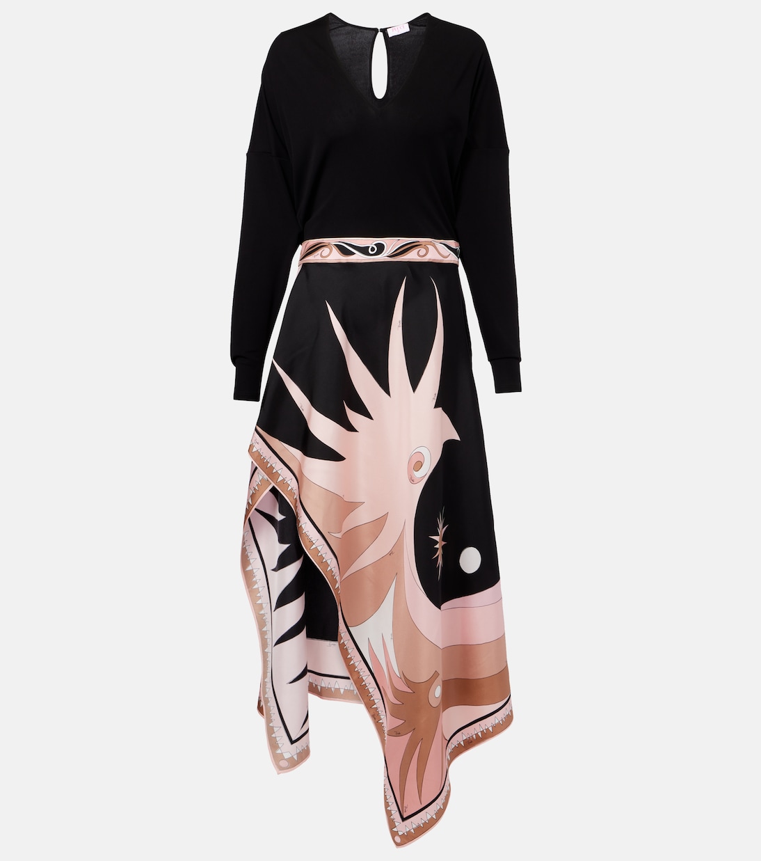 Vestido midi Stella de mezcla de seda | Pucci