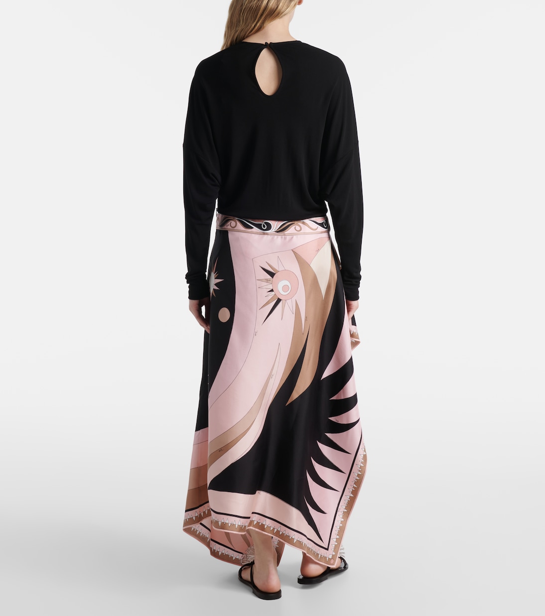 Vestido midi Stella de mezcla de seda | Pucci