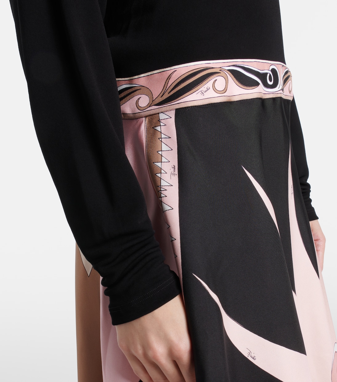 Vestido midi Stella de mezcla de seda | Pucci