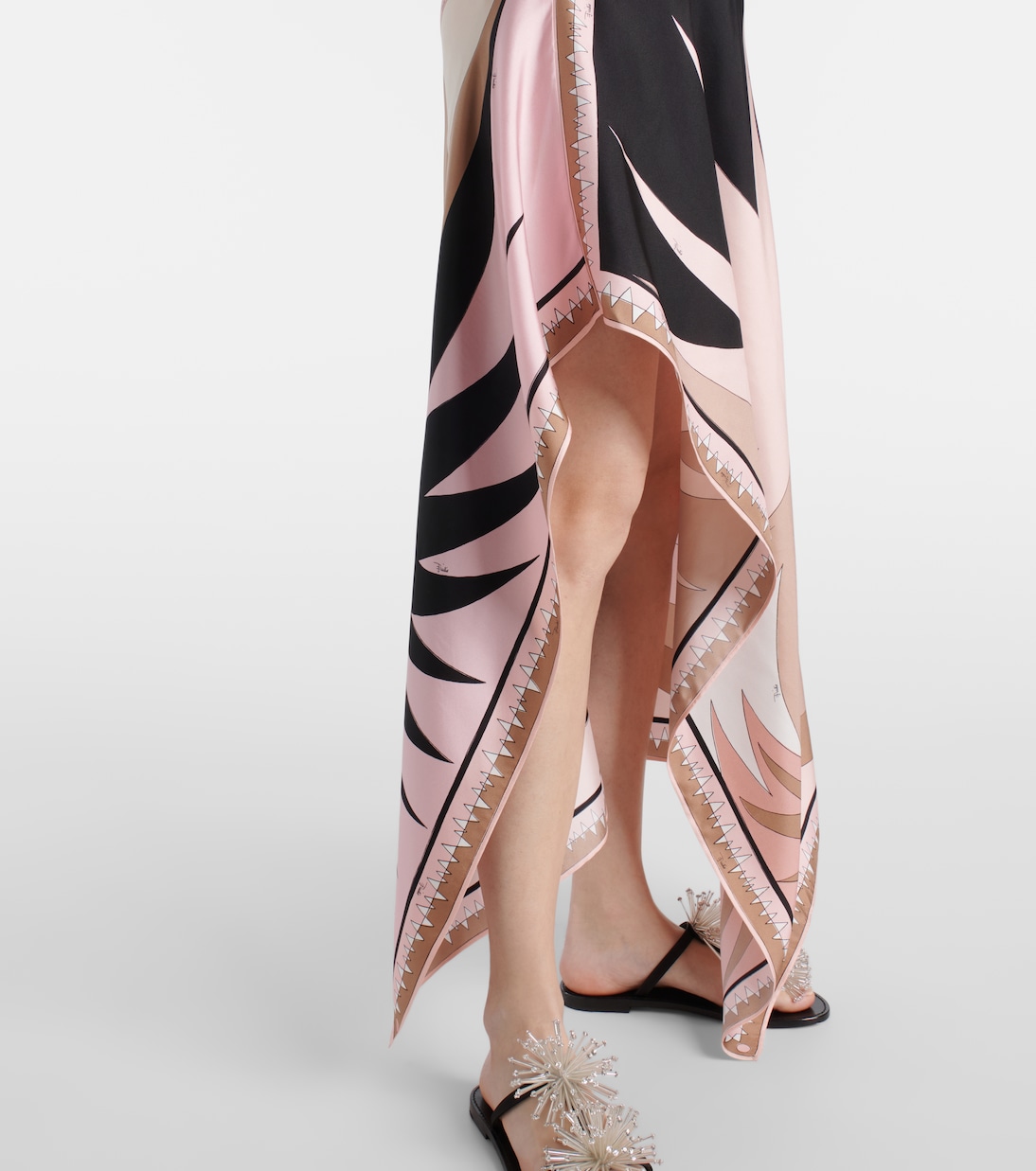 Vestido midi Stella de mezcla de seda | Pucci