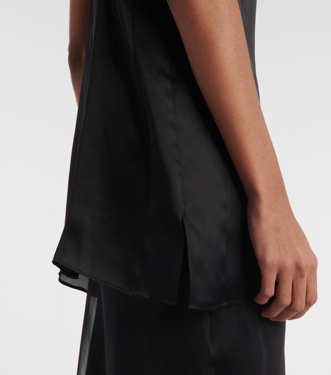 Top Talsie in organza di seta | Khaite