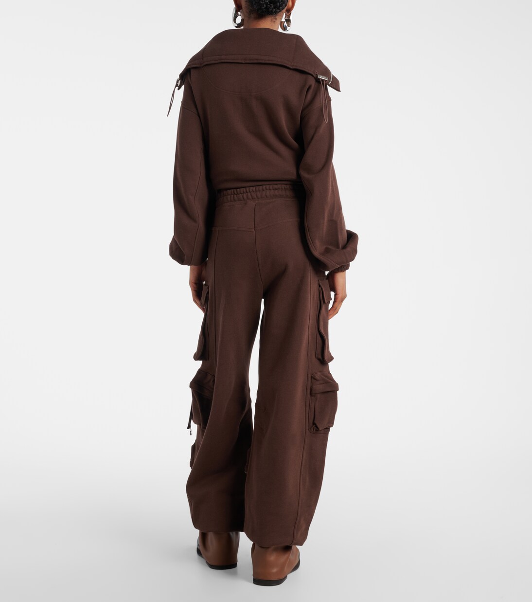 Fern cotton fleece cargo pants | The Attico