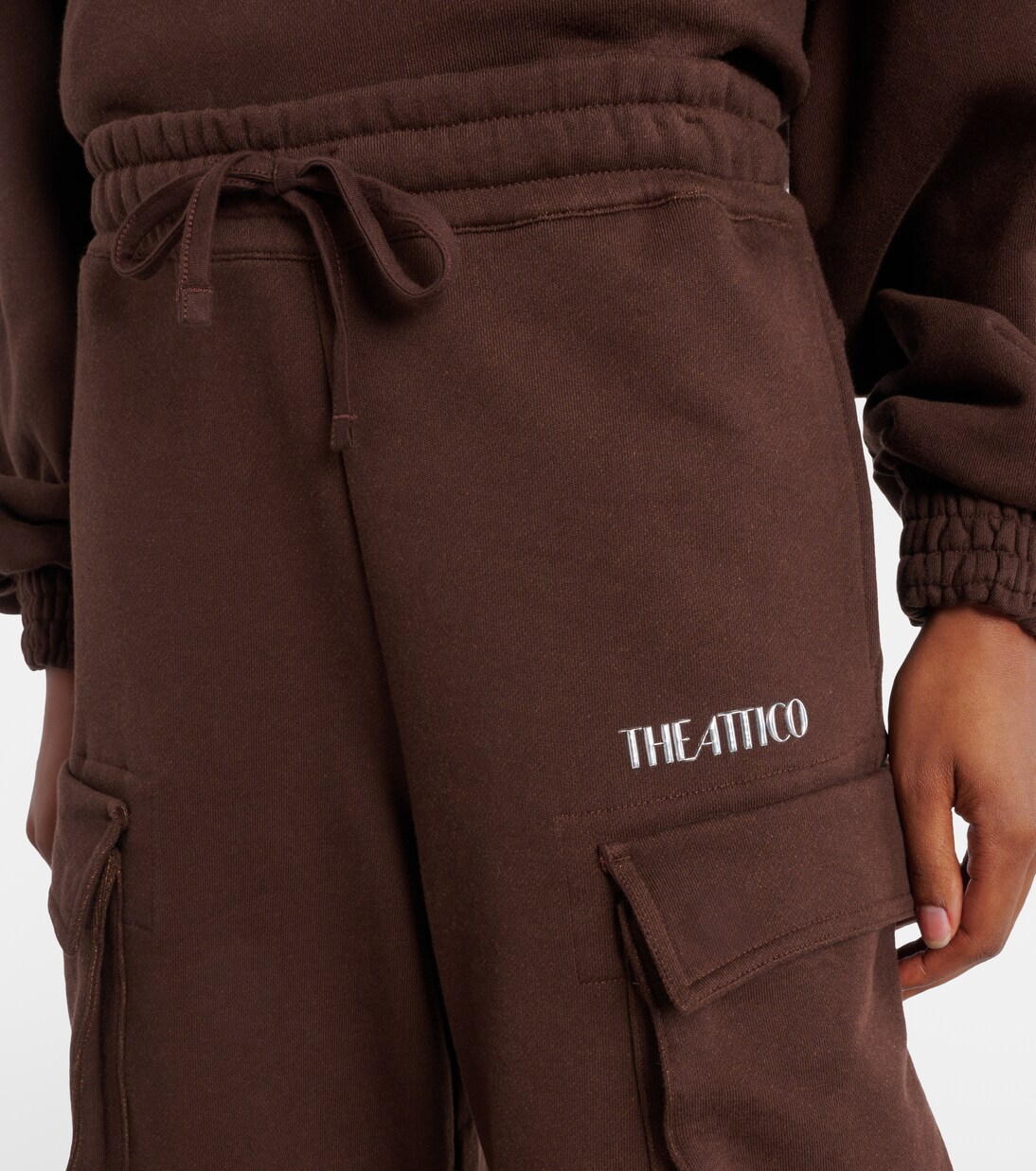 Fern cotton fleece cargo pants | The Attico