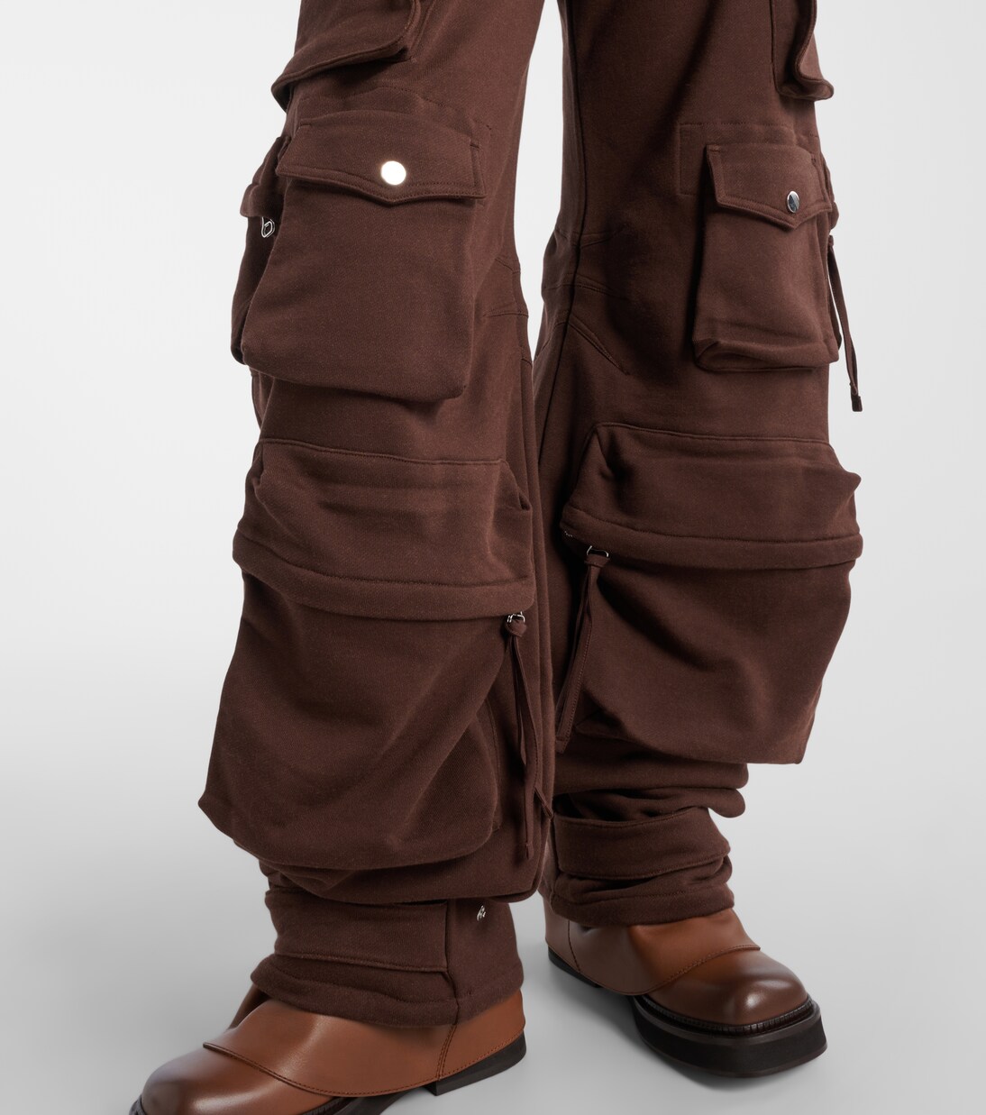 Fern cotton fleece cargo pants | The Attico