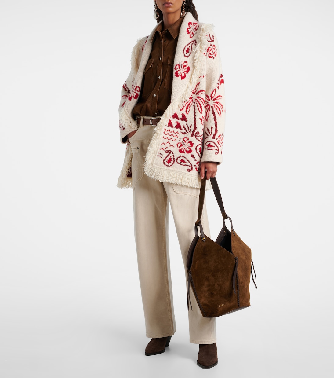 Glimpse Of Eden wool, cashmere, and cotton cardigan | Alanui