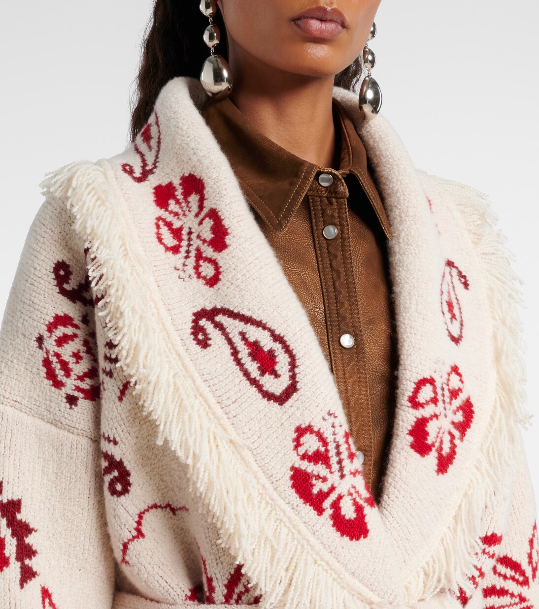 Glimpse Of Eden wool, cashmere, and cotton cardigan | Alanui