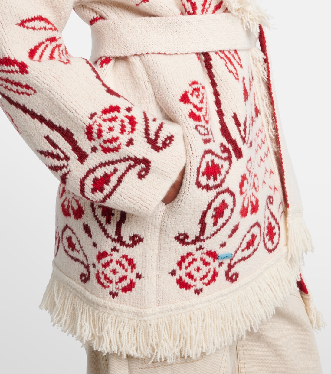 Glimpse Of Eden wool, cashmere, and cotton cardigan | Alanui