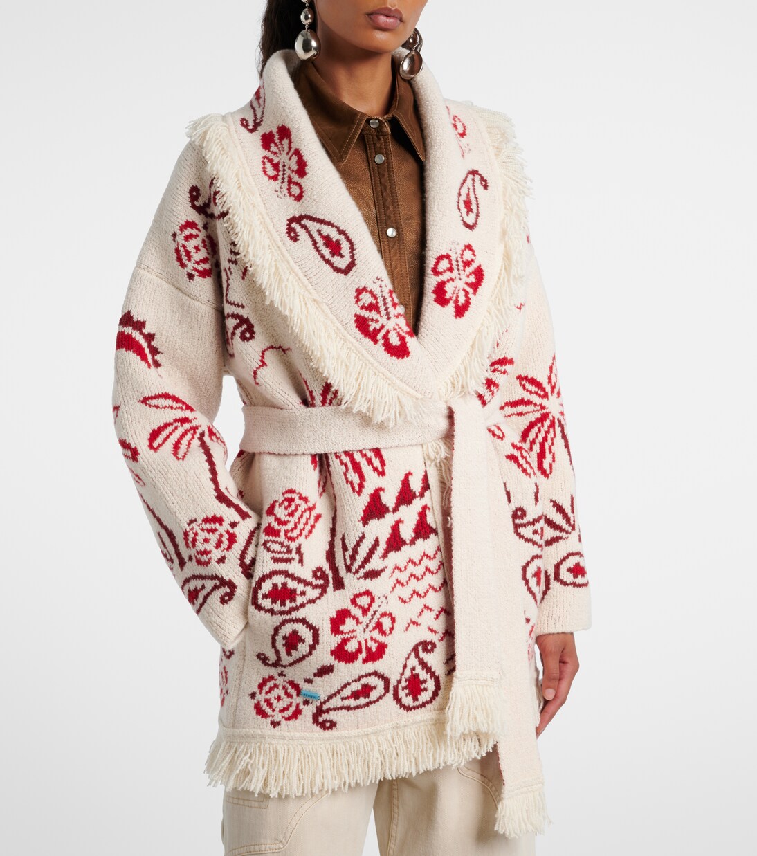 Glimpse Of Eden wool, cashmere, and cotton cardigan | Alanui