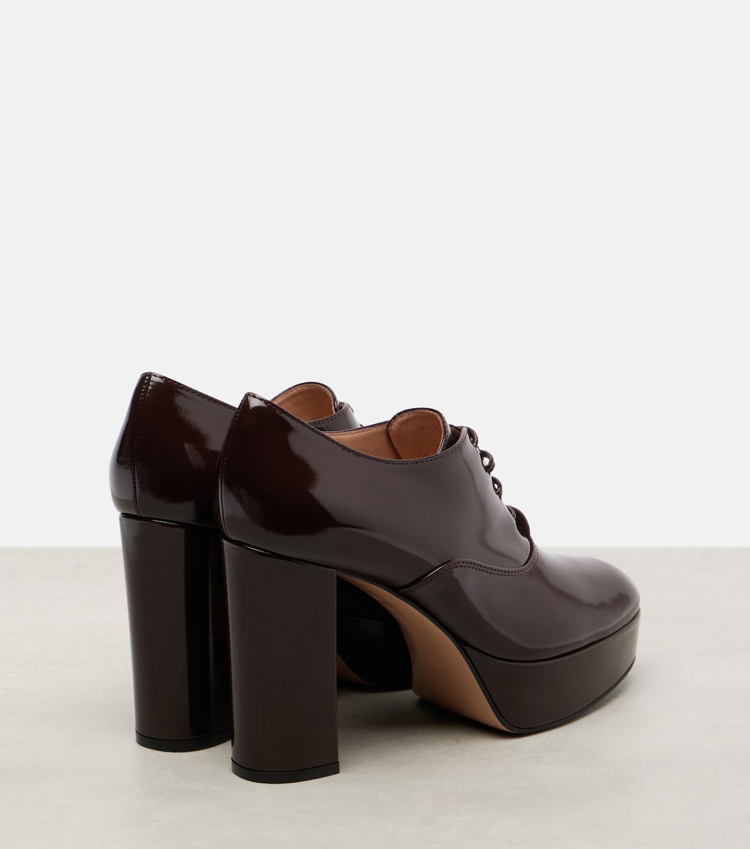 70 lace-up leather platform pumps | Gianvito Rossi