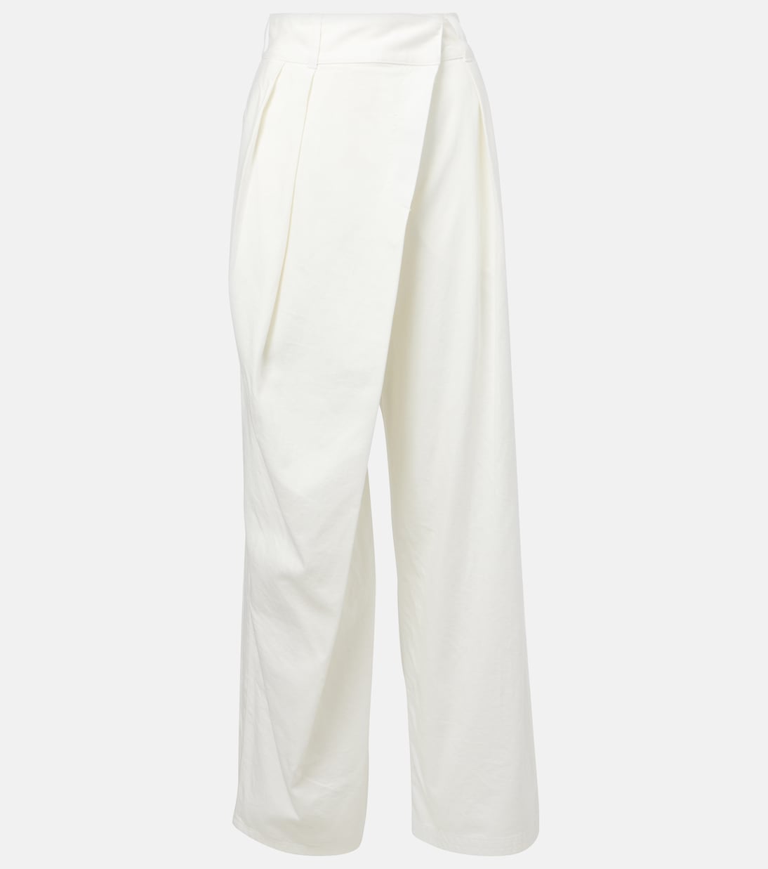 Weite High-Rise-Hose aus Baumwoll-Twill | Loewe