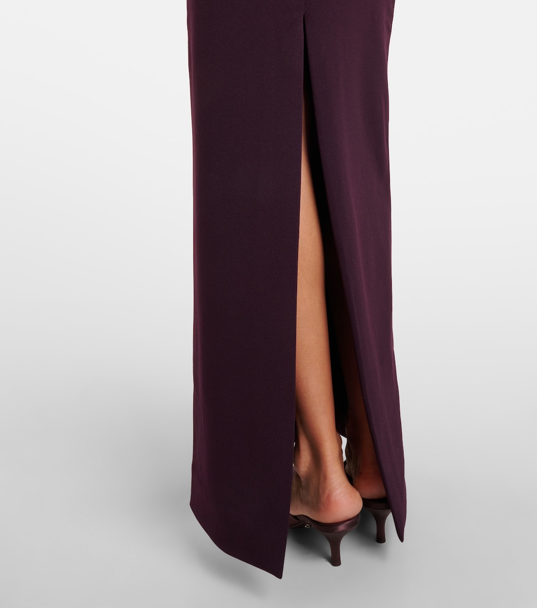 Kori bow-detail off-shoulder gown | Solace London