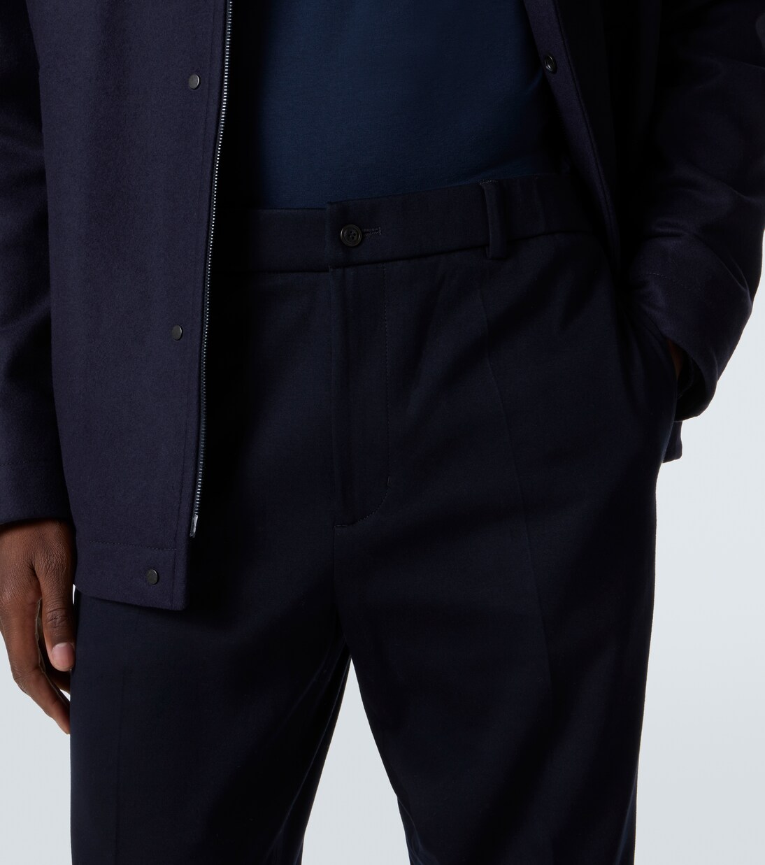 Cotton-blend slim pants | Moncler