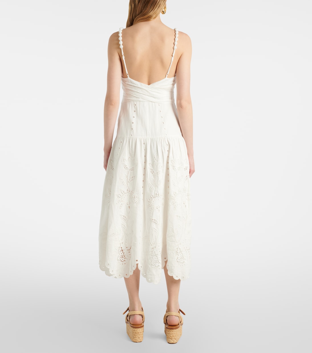 Robe midi en lin-mélangé | Farm Rio