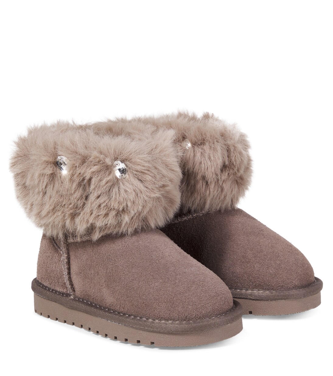Embellished suede boots | Monnalisa