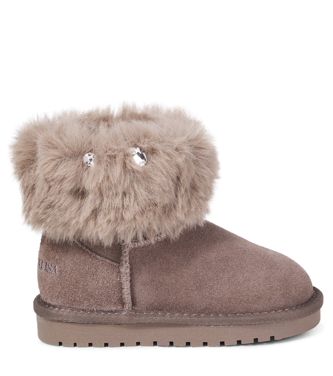 Embellished suede boots | Monnalisa