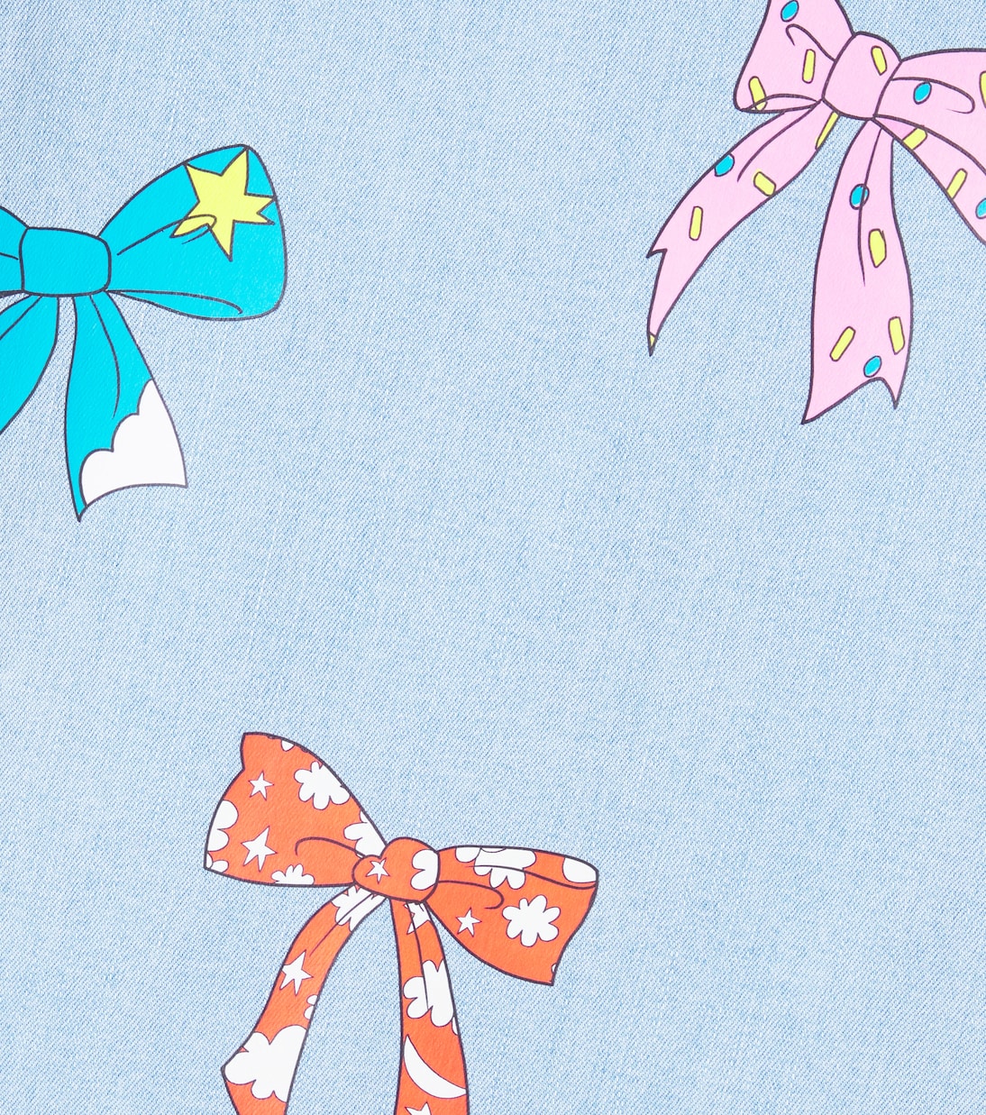 Bedrucktes Kleid aus Denim | Stella McCartney Kids