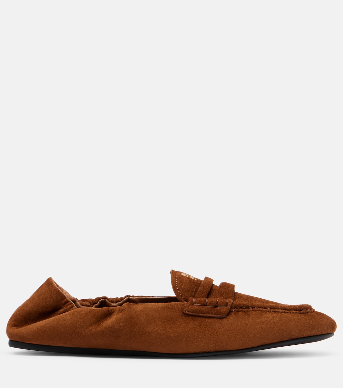Suede penny loafers | Miu Miu