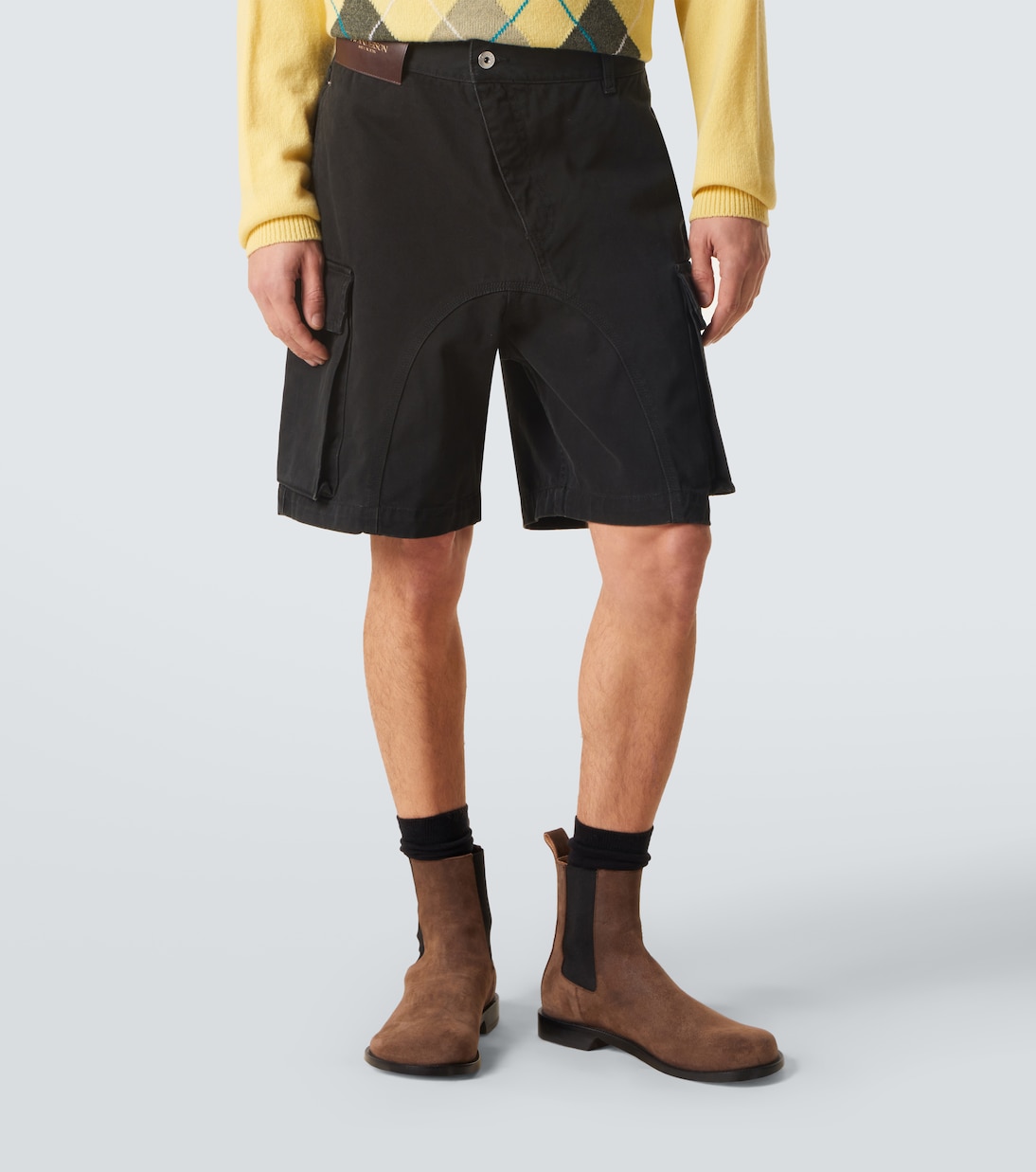 Twisted cotton shorts | JW Anderson