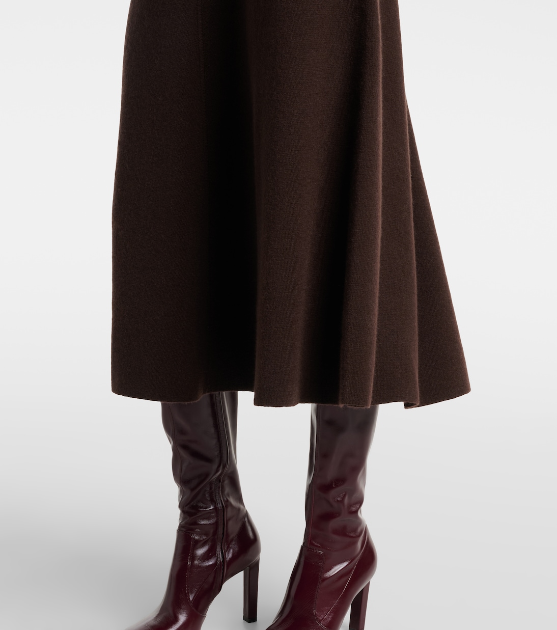 Wool and cashmere midi skirt | Jardin des Orangers