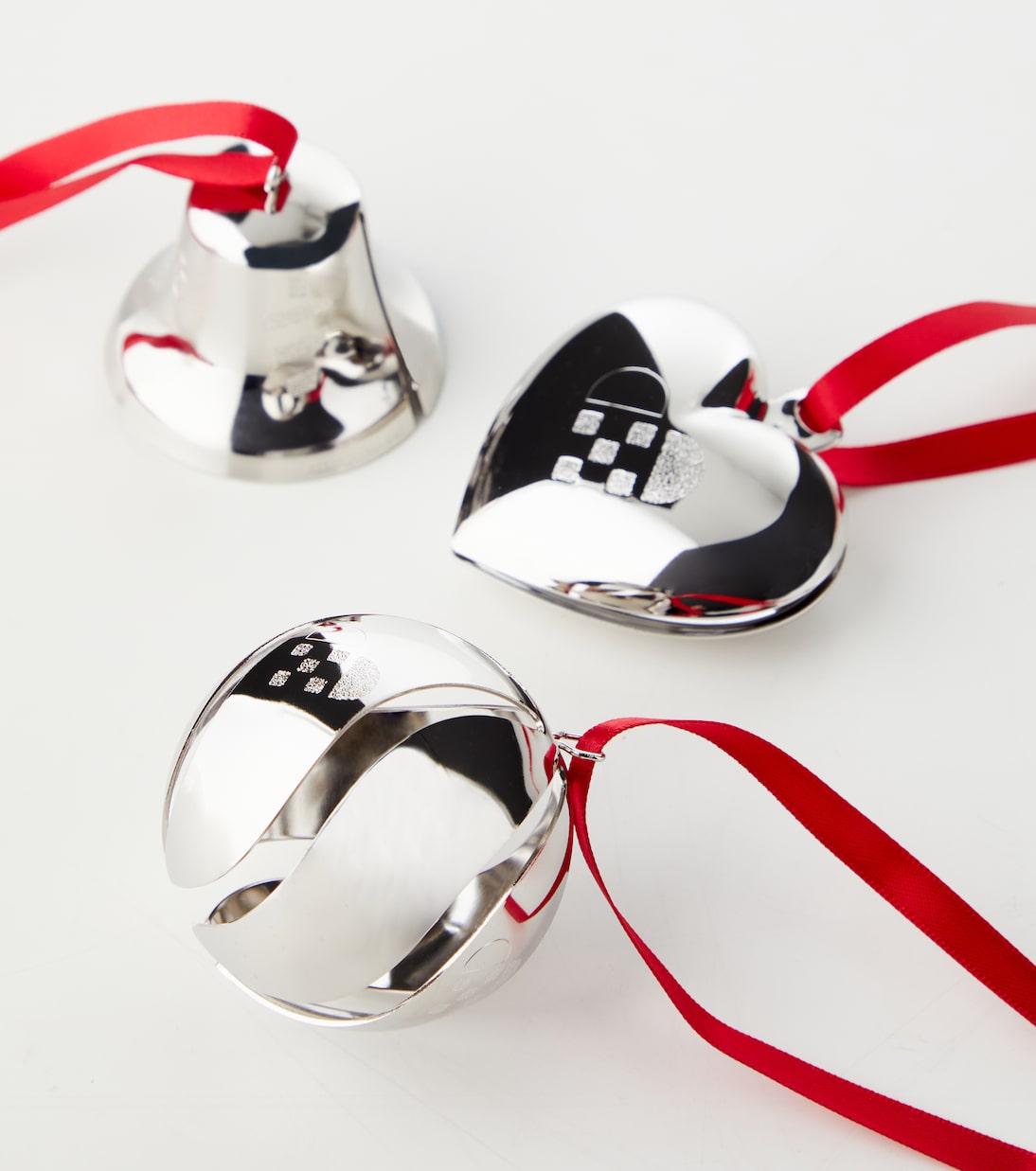 Set of 3 palladium-plated ornaments | Georg Jensen