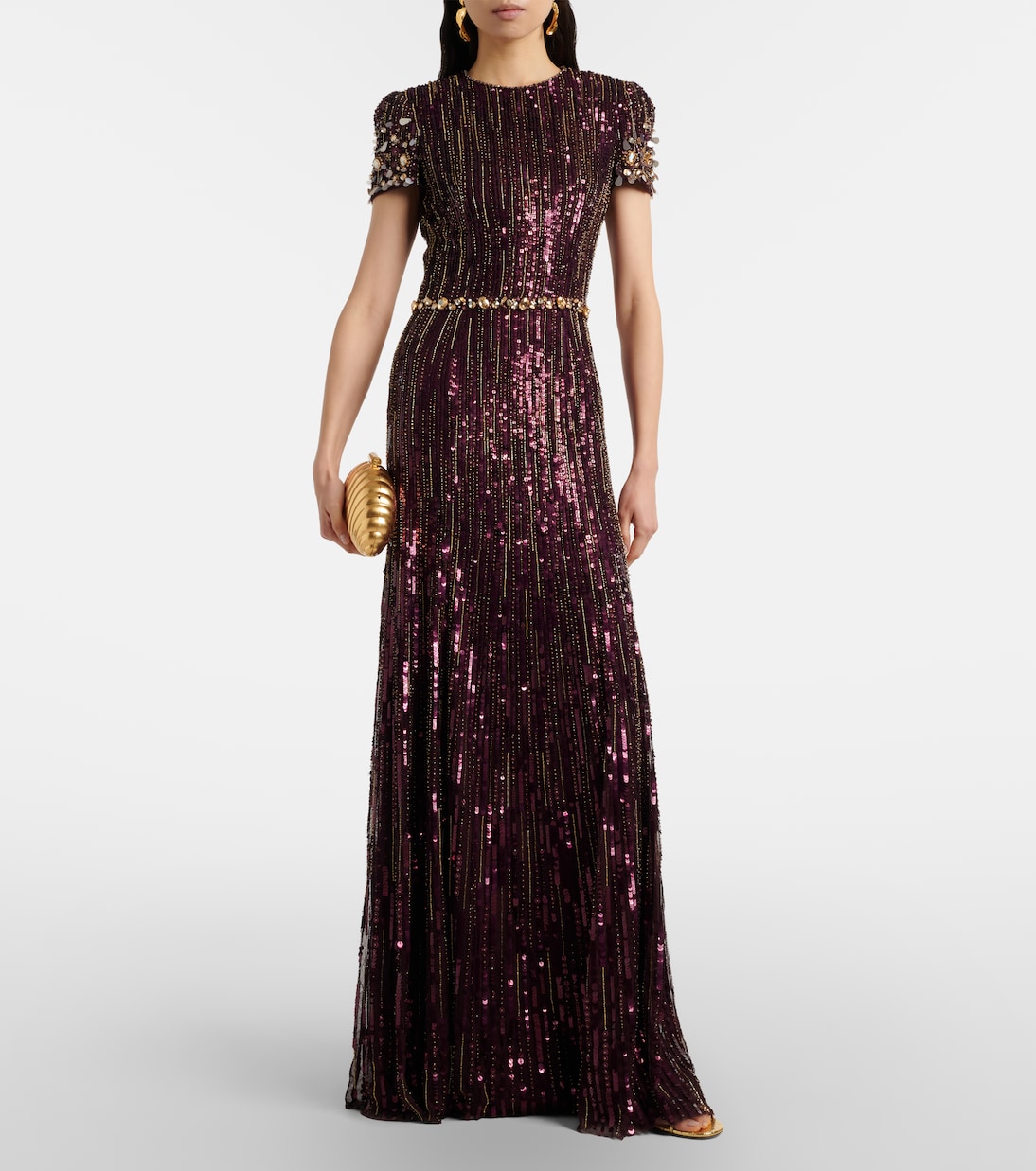 Ninetta sequined gown | Jenny Packham