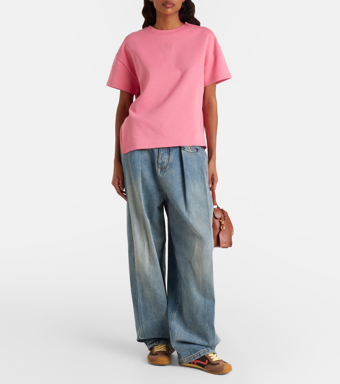 Camiseta de jersey de algodón con anagrama | Loewe