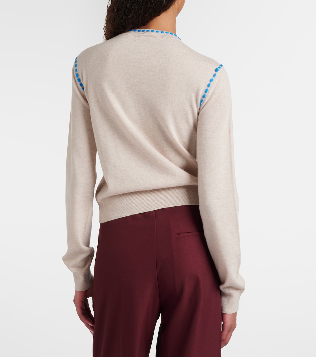 Scarf-detail wool sweater | Loewe