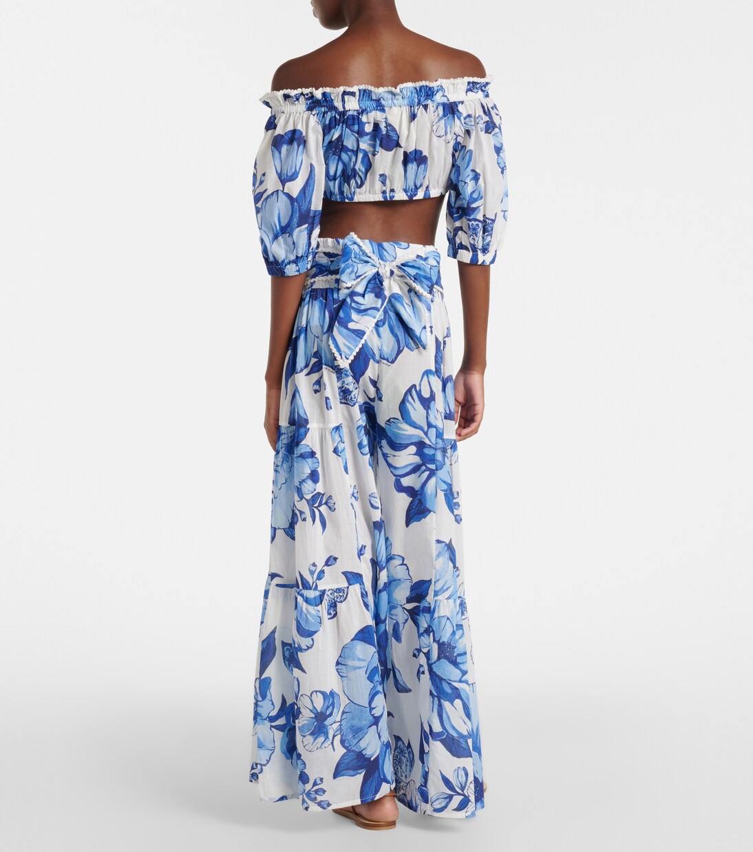 Floral cotton wide-leg pants | Farm Rio
