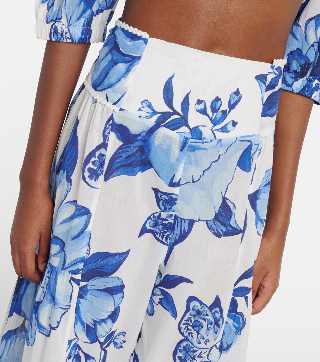 Floral cotton wide-leg pants | Farm Rio