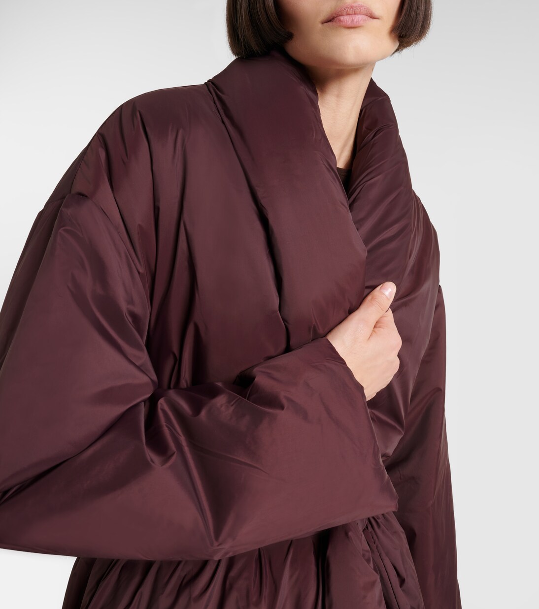 Bo belted taffeta puffer coat | Leset