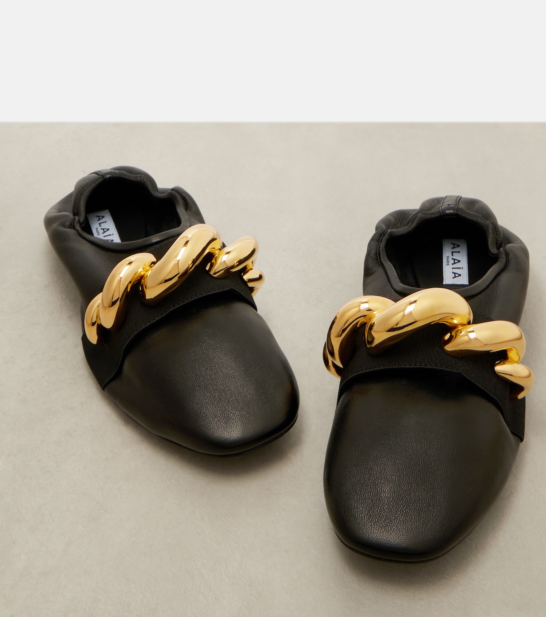 Bailarinas Jewel de piel adornadas | Alaïa