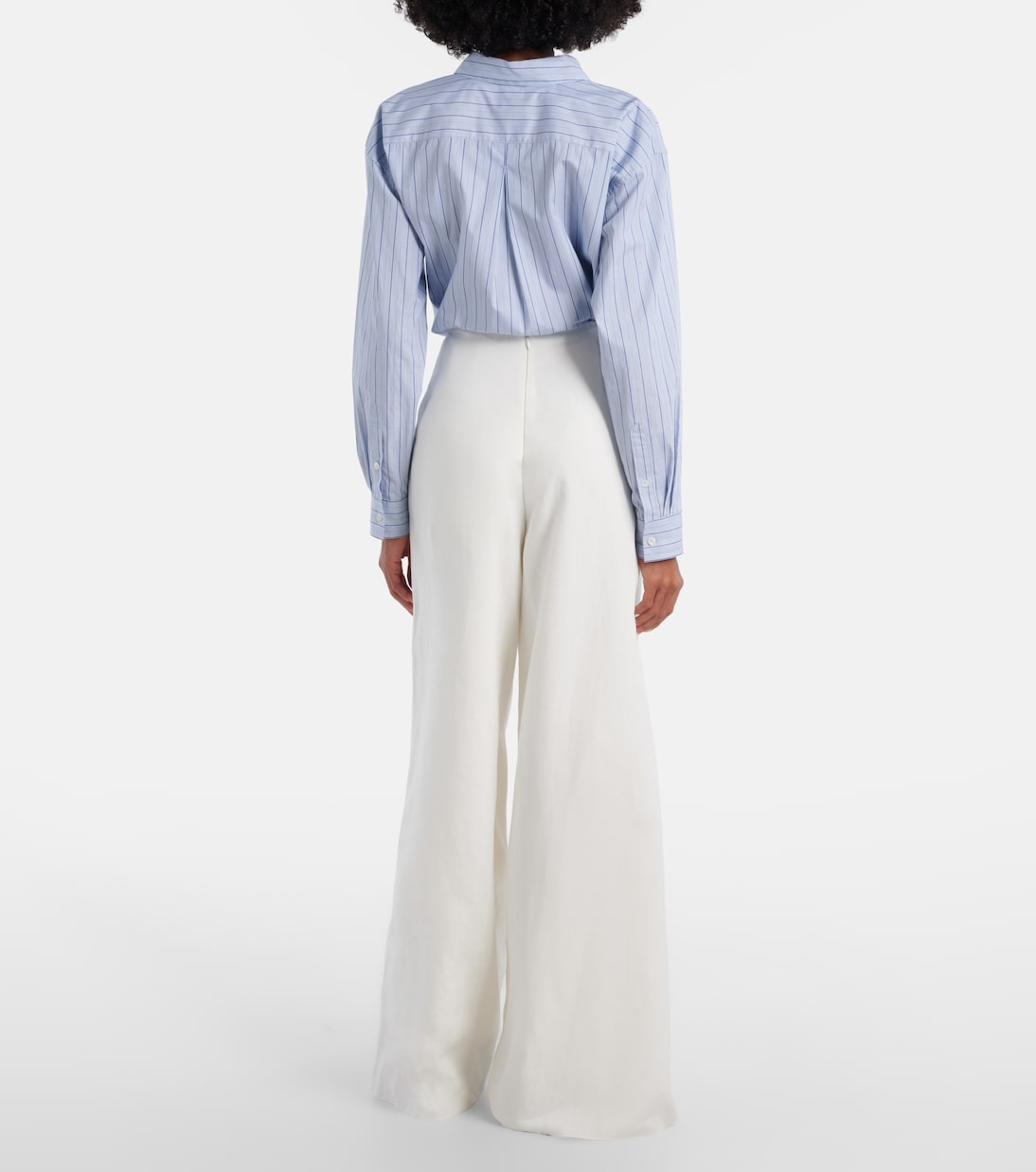 Imann pleated linen wide-leg pants | Ralph Lauren Collection