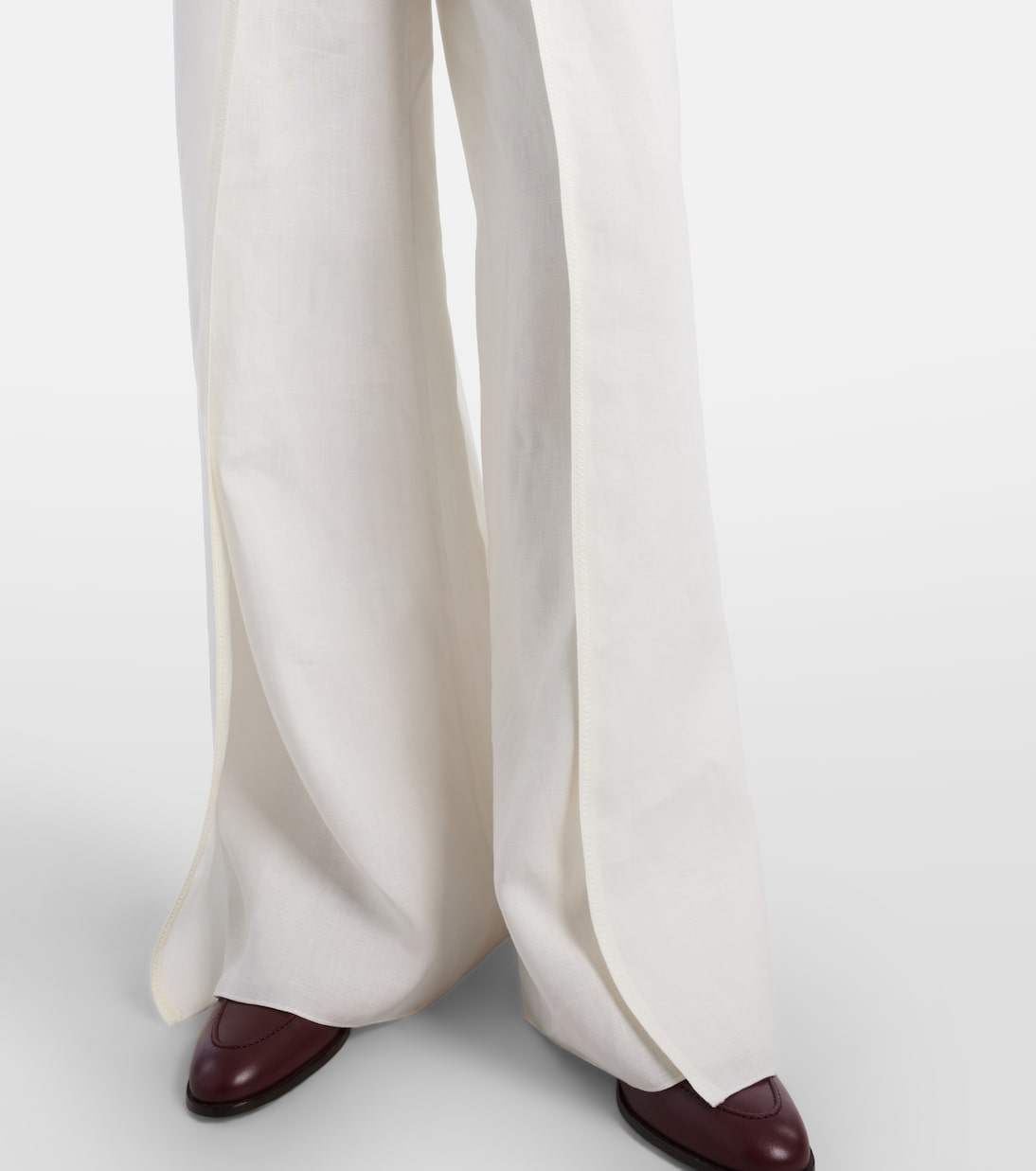Imann pleated linen wide-leg pants | Ralph Lauren Collection