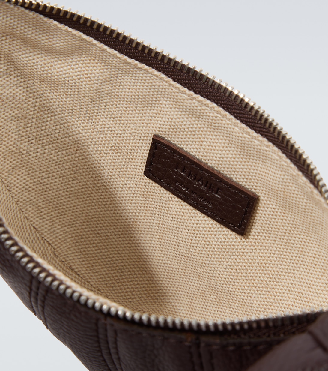 Croissant leather wallet on chain | Lemaire