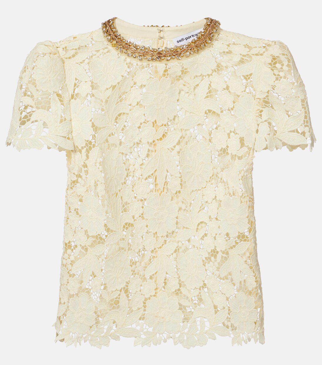 توب من الدانتيل مع تزيين | Self-Portrait