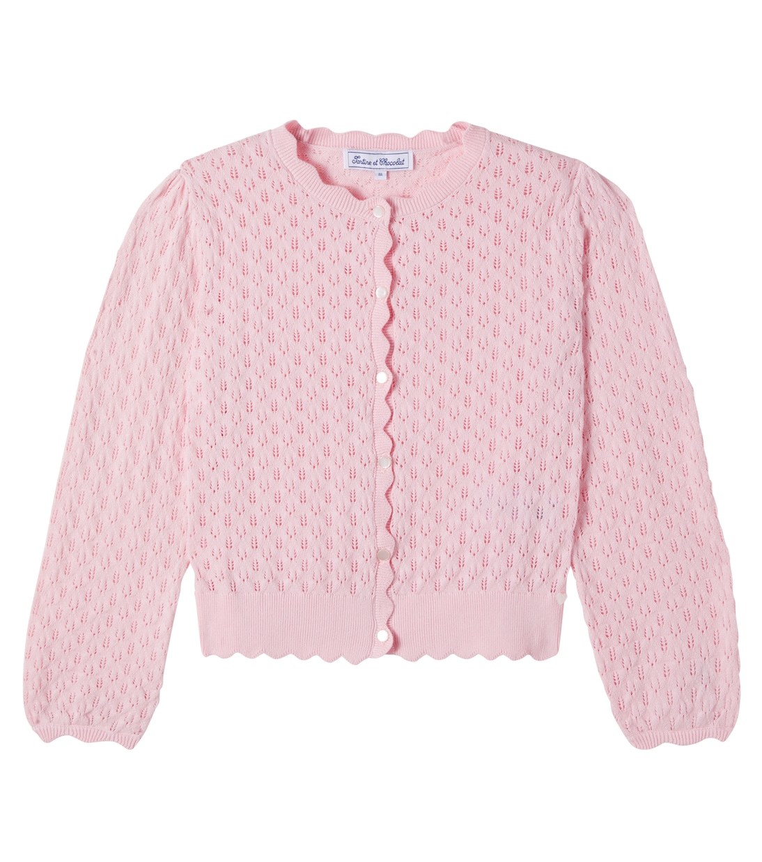 Pointelle cotton cardigan  | Tartine et Chocolat