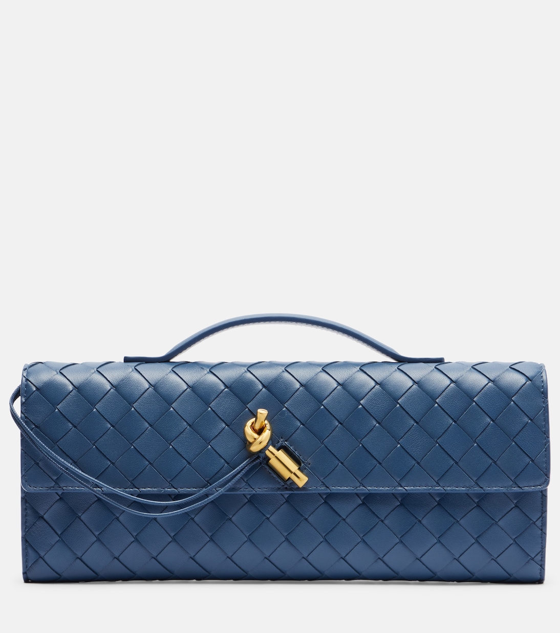 Andiamo Intrecciato leather clutch | Bottega Veneta
