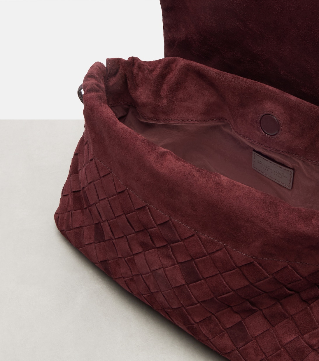 Giorno Intrecciato suede pouch | Bottega Veneta