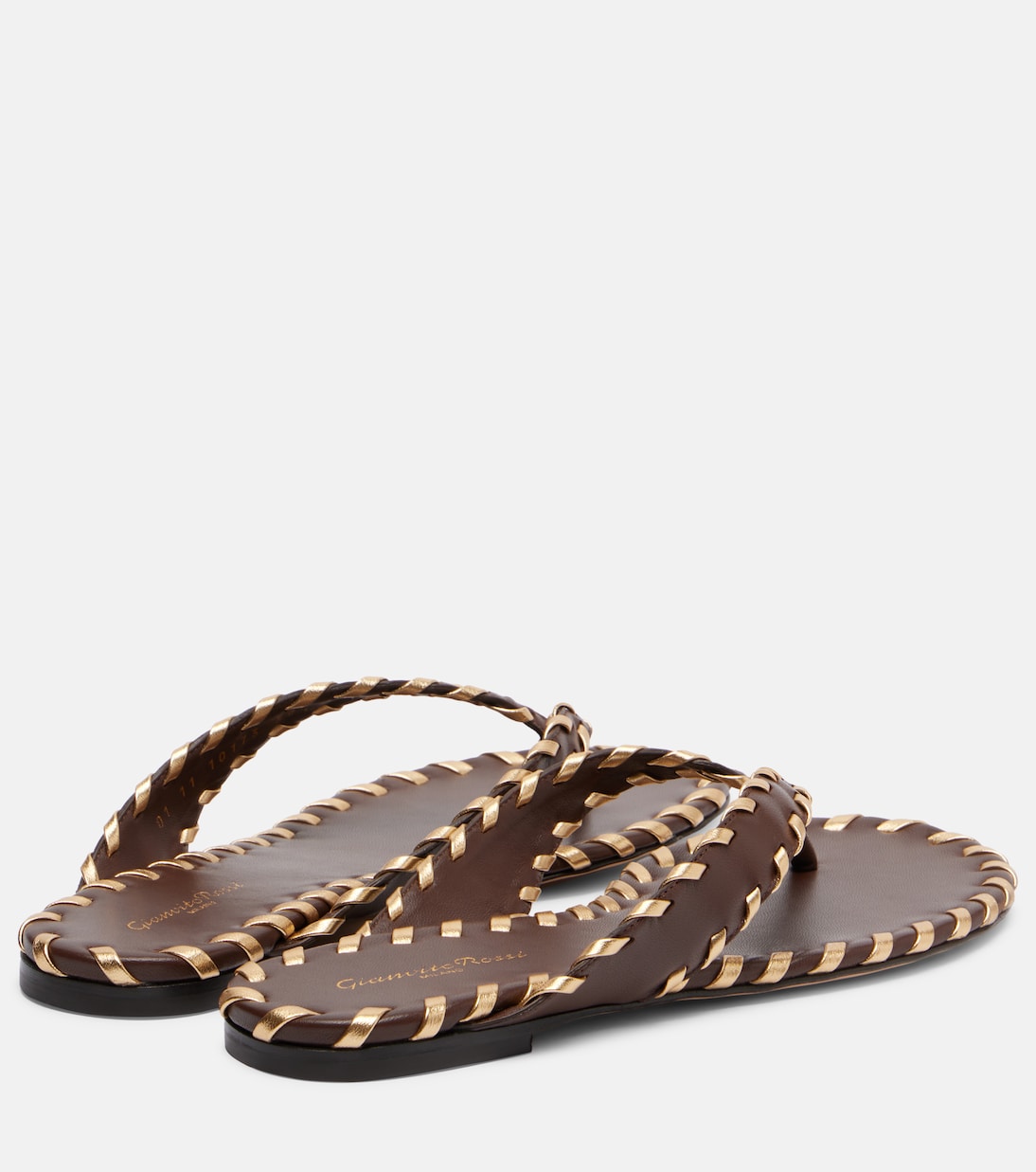 Leather thong sandals | Gianvito Rossi
