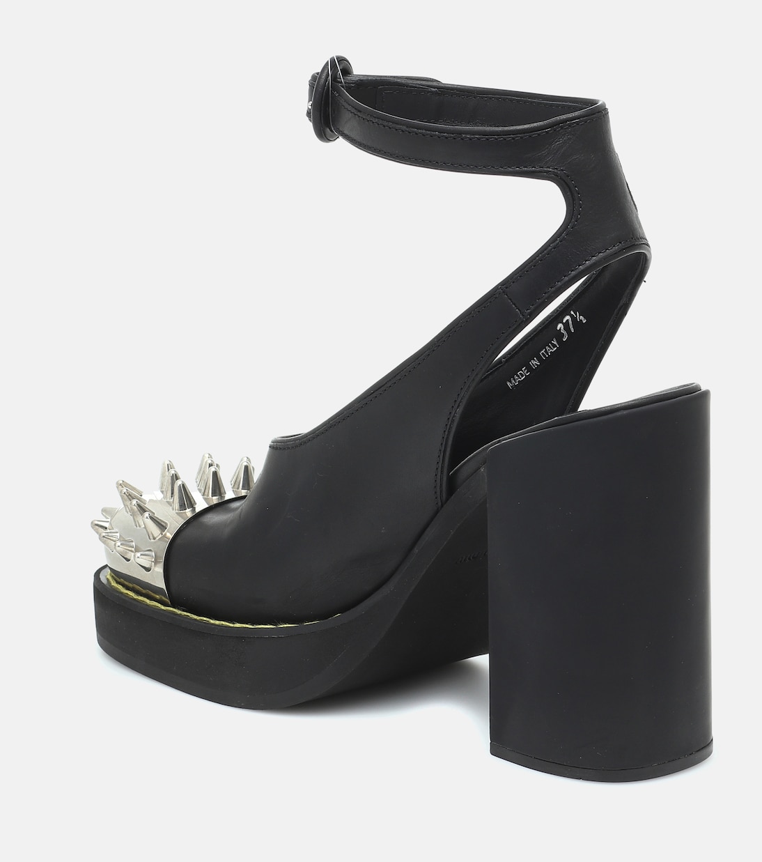 Studded leather platform pumps | Miu Miu
