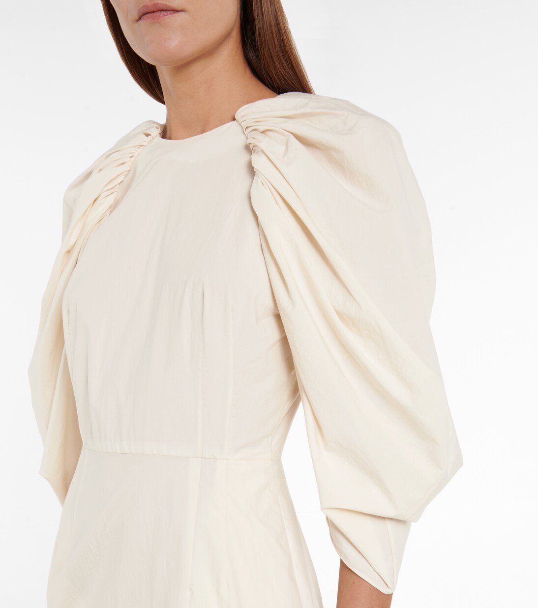 Sasha cotton poplin midi dress | Deveaux New York