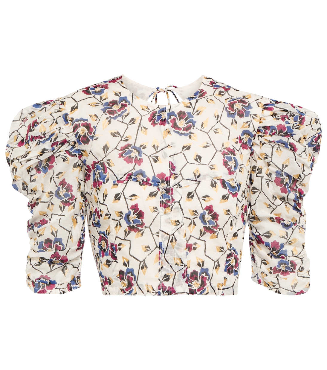 Silva floral cotton cropped top | Marant Etoile