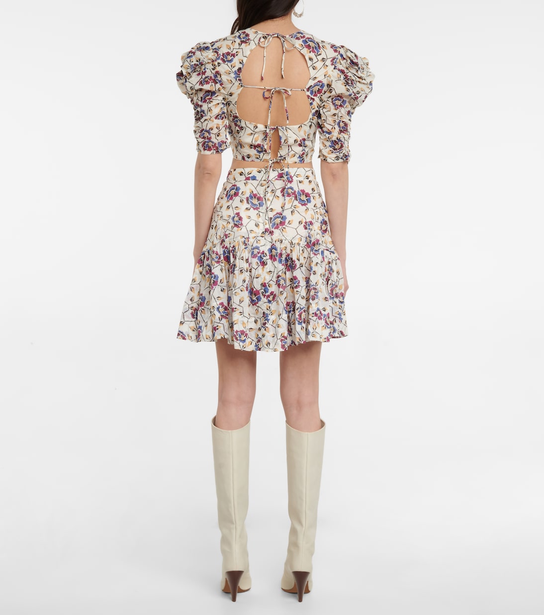 Silva floral cotton cropped top | Marant Etoile