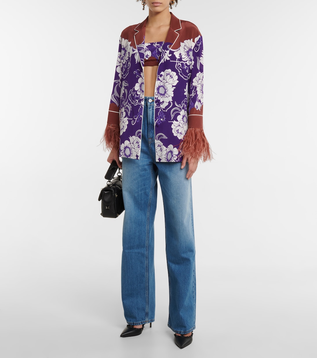 Jean ample à taille haute | Valentino