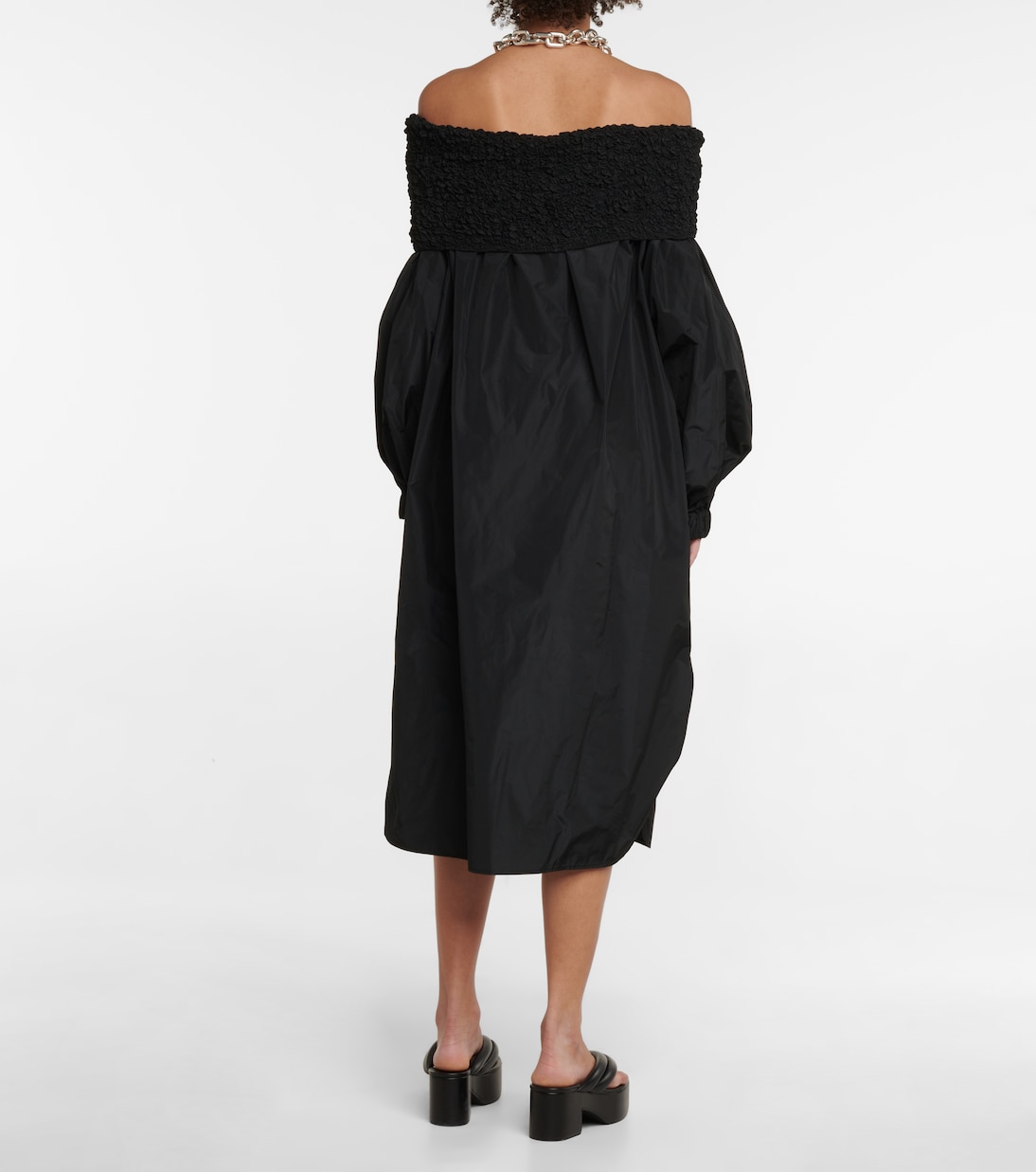 Off-shoulder midi dress | Dries Van Noten