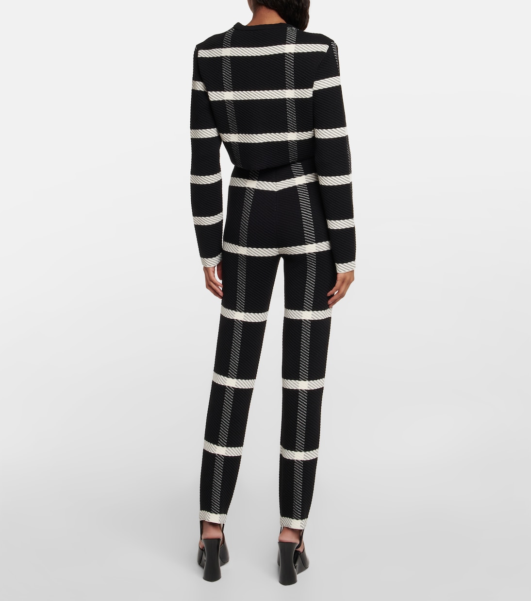 Checked wool-blend cardigan | Alaïa