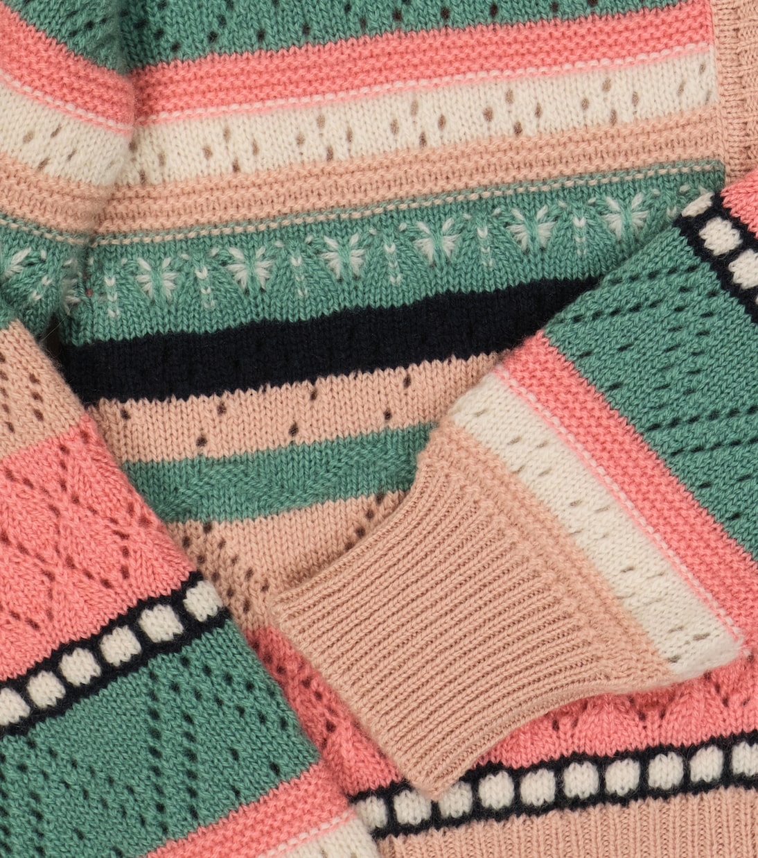 Pointelle-knit cashmere cardigan | Loro Piana Kids
