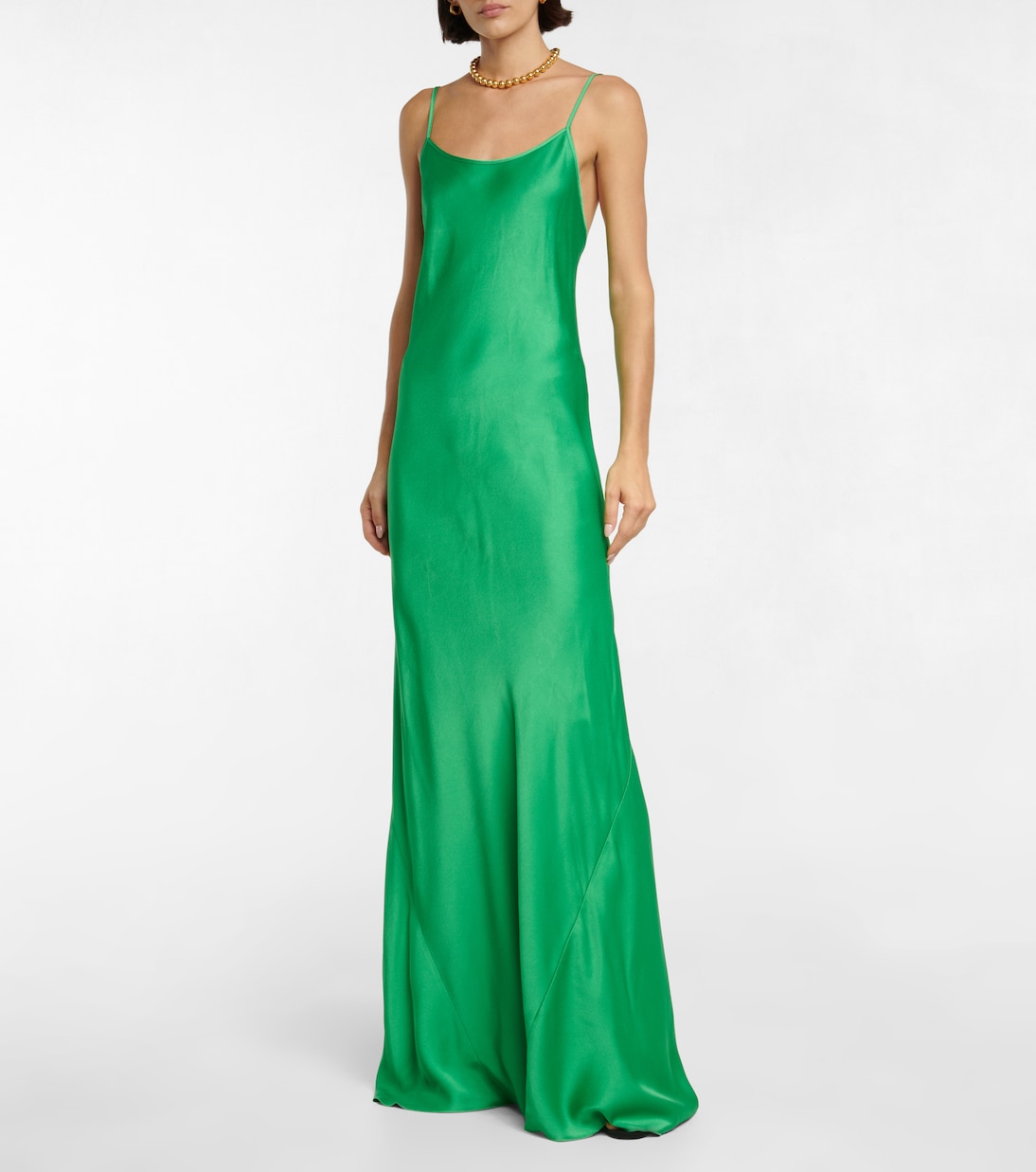 Robe aus Satin | Victoria Beckham
