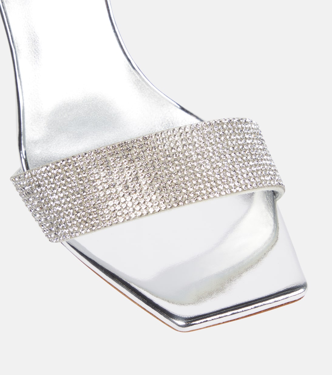 Embellished leather-trimmed PVC mules | Magda Butrym